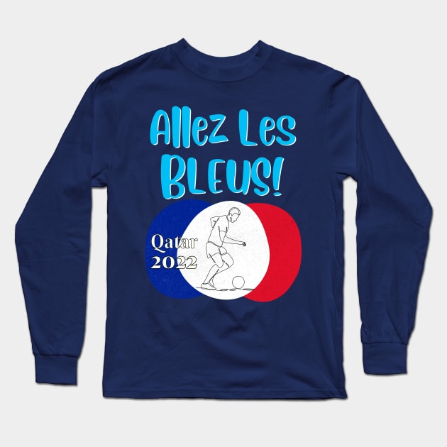 France Qatar World Cup 2022 Long Sleeve T-Shirt by Ashley-Bee